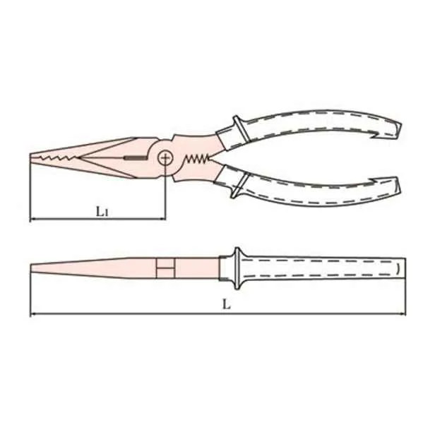 Длинногубцы искробезопасные