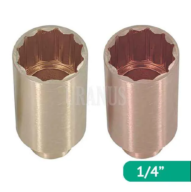 Головка торцевая искробезопасная дюймовая DIN 3120 1/4" удлиненная